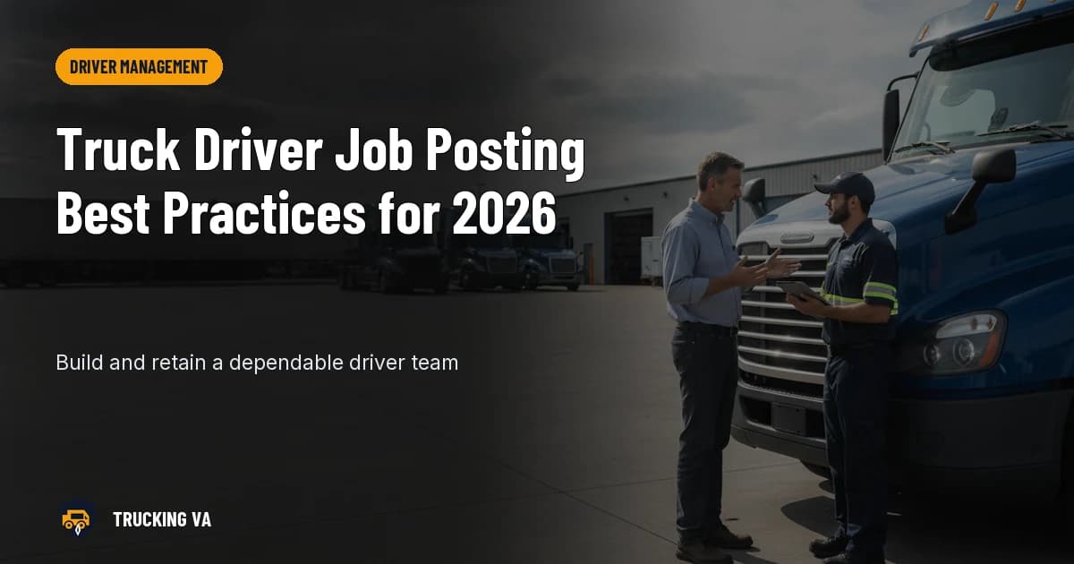 Truck Driver Job Posting Best Practices for 2026 trucking guide thumbnail