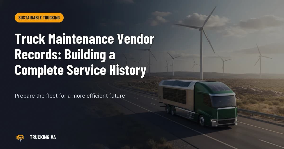 Truck Maintenance Vendor Records: Building a Complete Service History trucking guide thumbnail