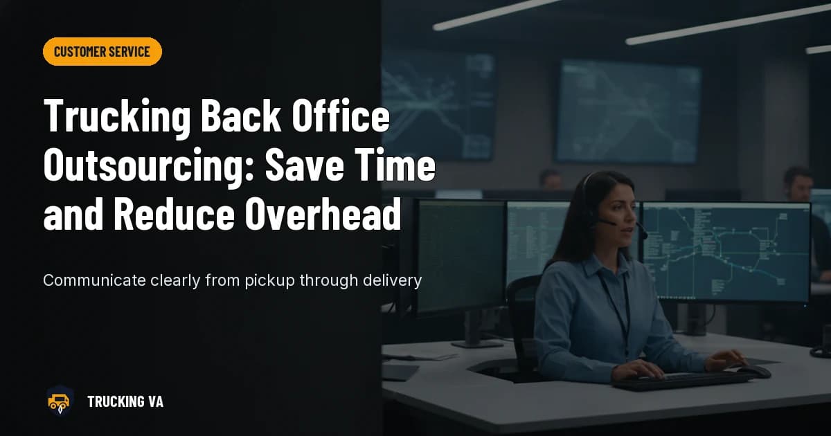 Trucking Back Office Outsourcing: Save Time and Reduce Overhead trucking guide thumbnail