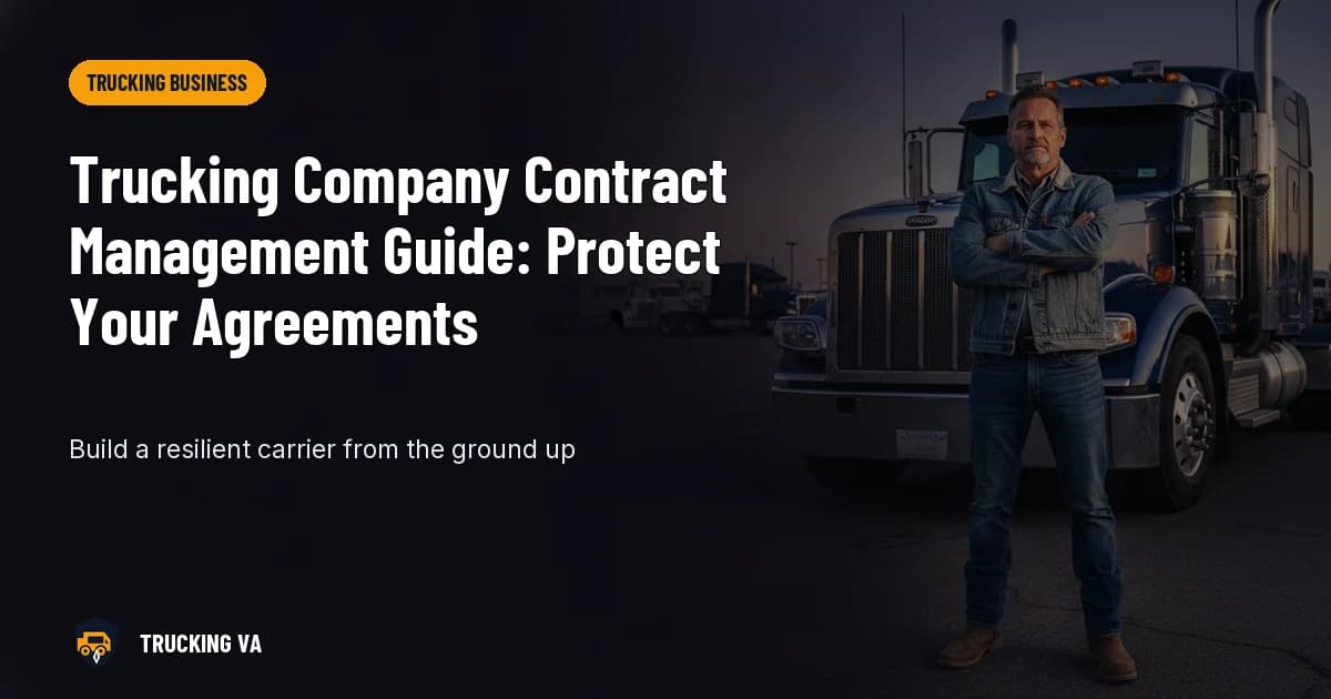 Trucking Company Contract Management Guide: Protect Your Agreements trucking guide thumbnail