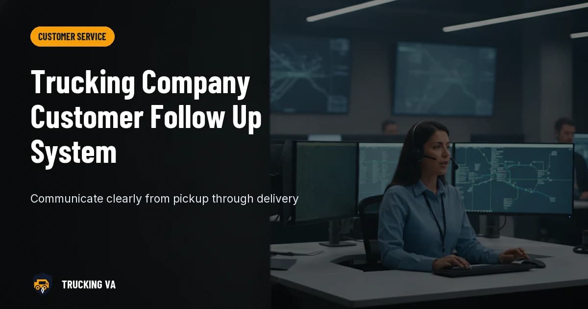 Trucking Company Customer Follow Up System trucking guide thumbnail