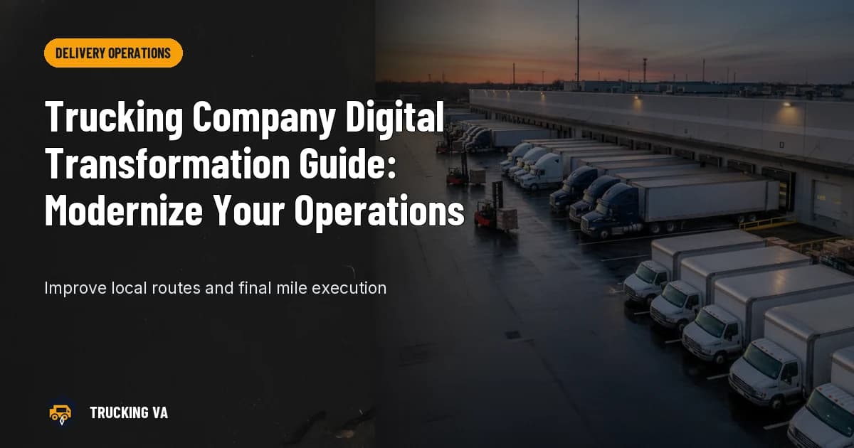 Trucking Company Digital Transformation Guide: Modernize Your Operations trucking guide thumbnail