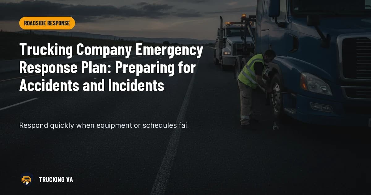 Trucking Company Emergency Response Plan: Preparing for Accidents and Incidents trucking guide thumbnail