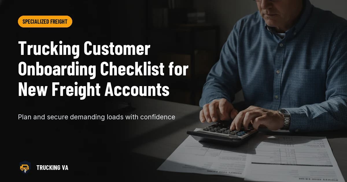 Trucking Customer Onboarding Checklist for New Freight Accounts trucking guide thumbnail