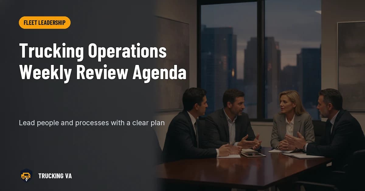 Trucking Operations Weekly Review Agenda trucking guide thumbnail