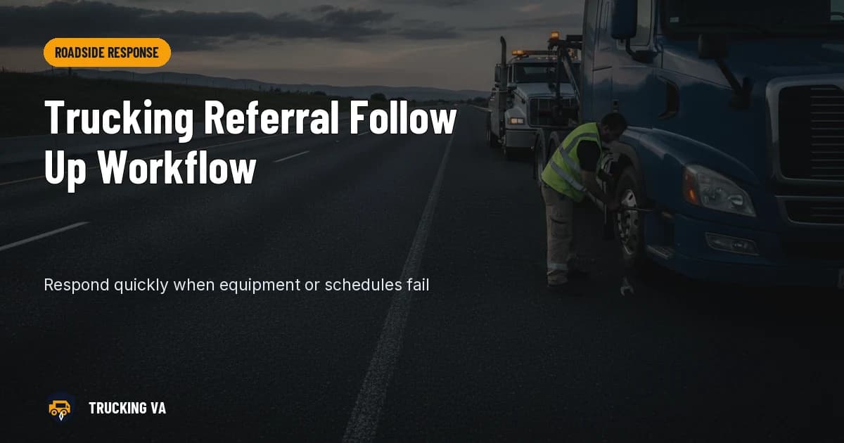 Trucking Referral Follow Up Workflow trucking guide thumbnail