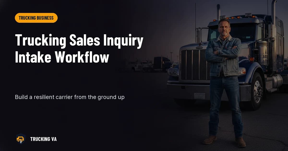 Trucking Sales Inquiry Intake Workflow trucking guide thumbnail