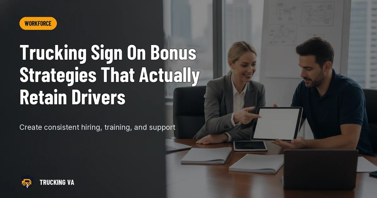 Trucking Sign On Bonus Strategies That Actually Retain Drivers trucking guide thumbnail