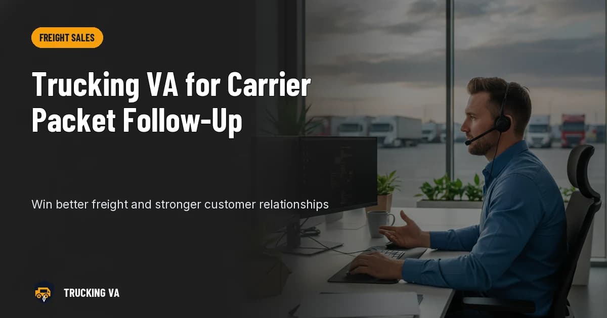 Trucking VA for Carrier Packet Follow-Up trucking guide thumbnail