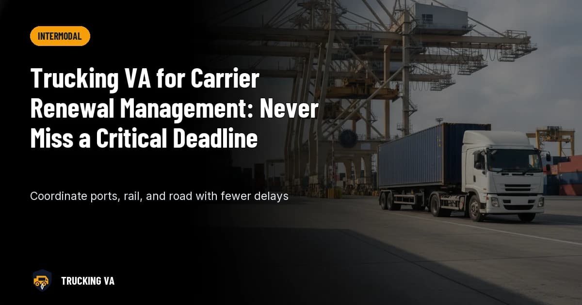 Trucking VA for Carrier Renewal Management: Never Miss a Critical Deadline trucking guide thumbnail