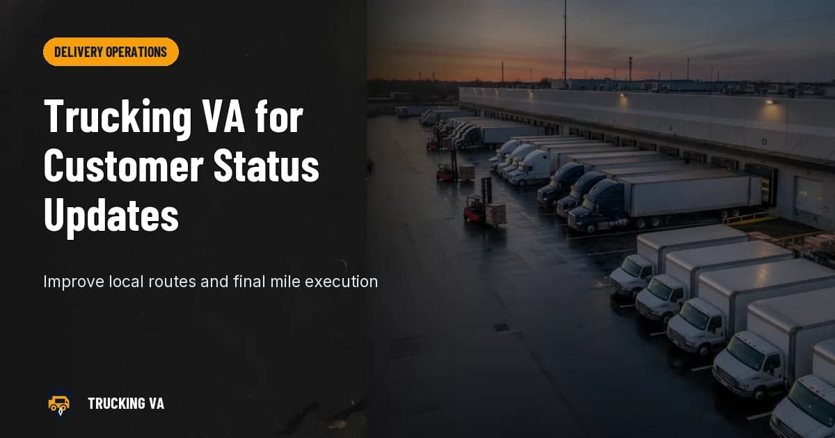 Trucking VA for Customer Status Updates trucking guide thumbnail