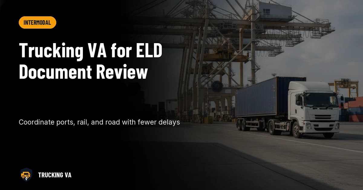 Trucking VA for ELD Document Review trucking guide thumbnail