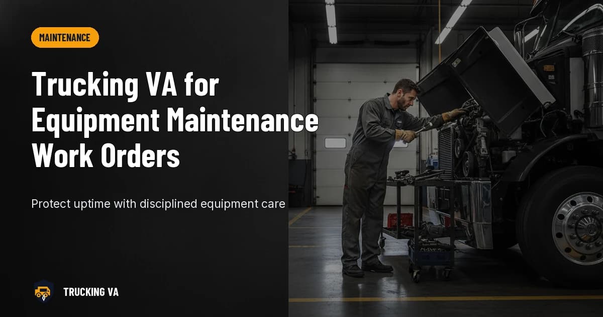 Trucking VA for Equipment Maintenance Work Orders trucking guide thumbnail