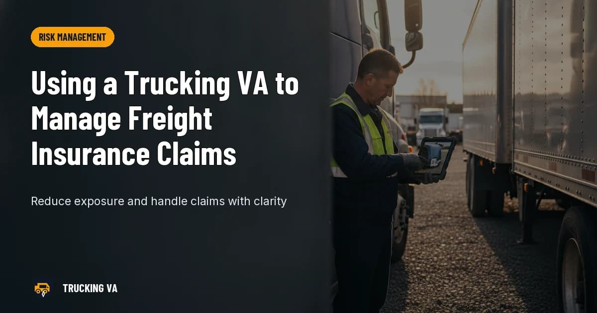 Using a Trucking VA to Manage Freight Insurance Claims trucking guide thumbnail