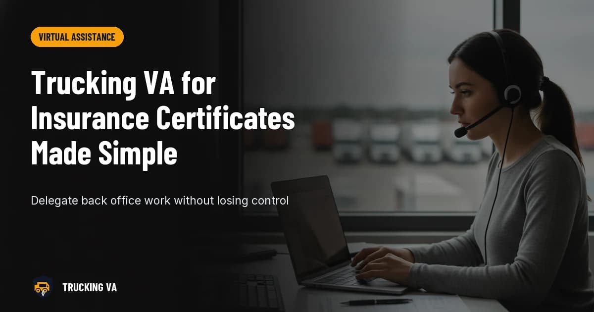 Trucking VA for Insurance Certificates Made Simple trucking guide thumbnail