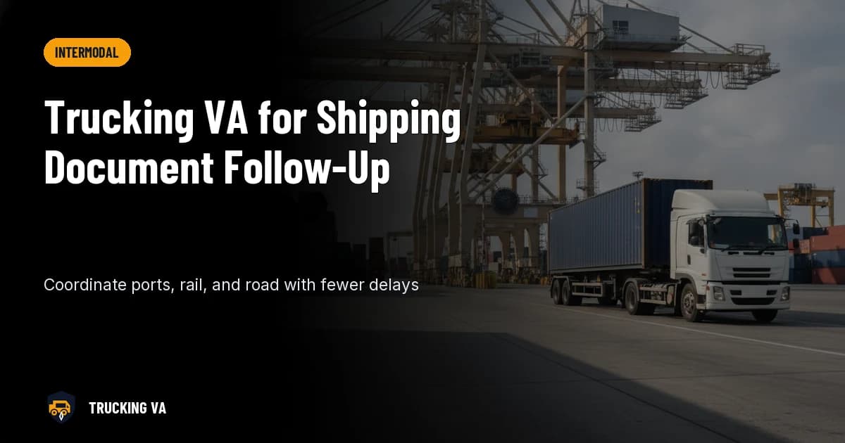 Trucking VA for Shipping Document Follow-Up trucking guide thumbnail