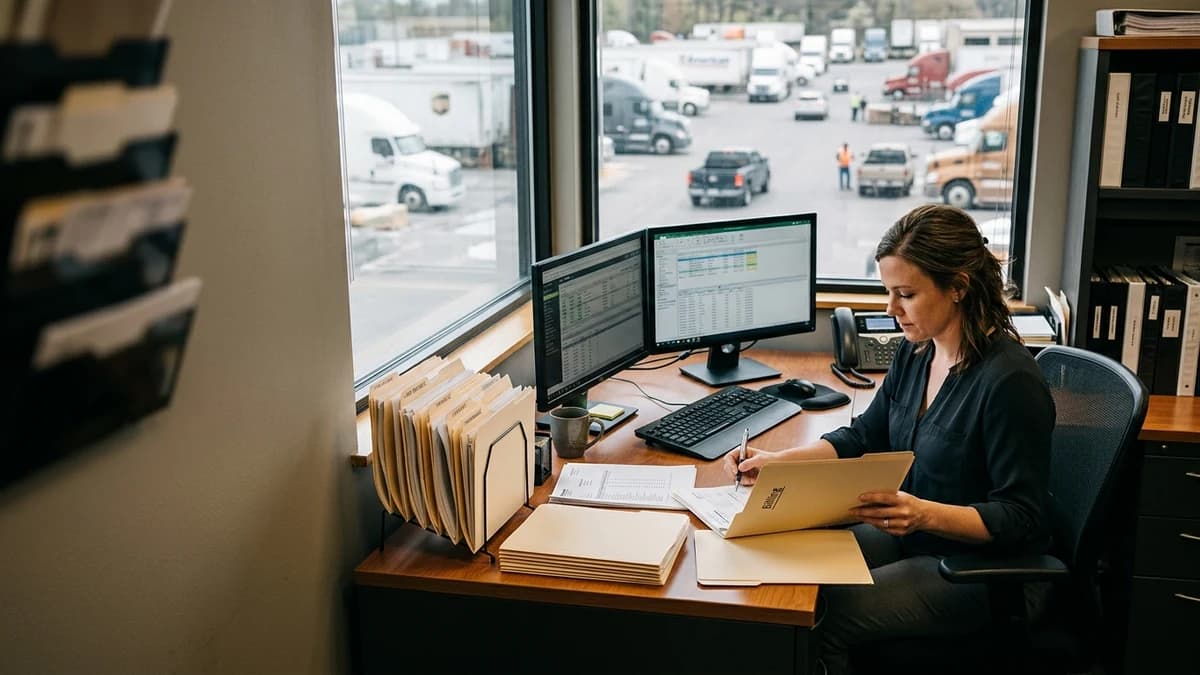Professional office workspace