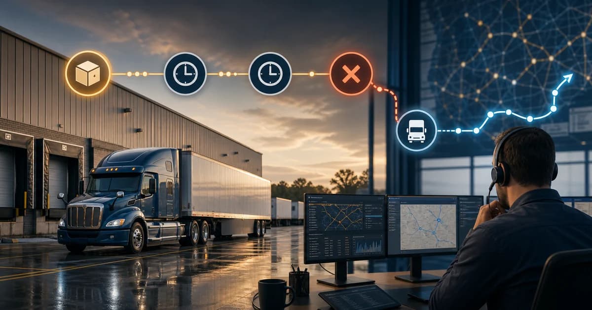 Trucking operations visual for How Should Carriers Analyze Load Cancellation Timing?