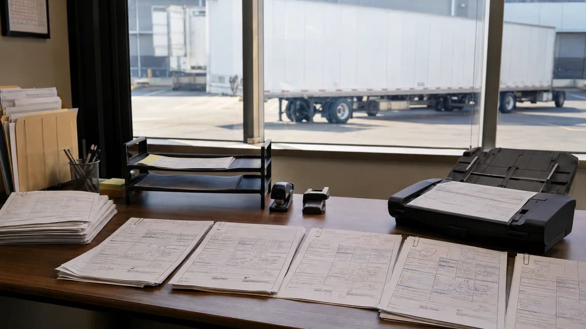 Trucking operations visual for How Should Carriers Measure Bill-of-Lading Amendment Provenance?
