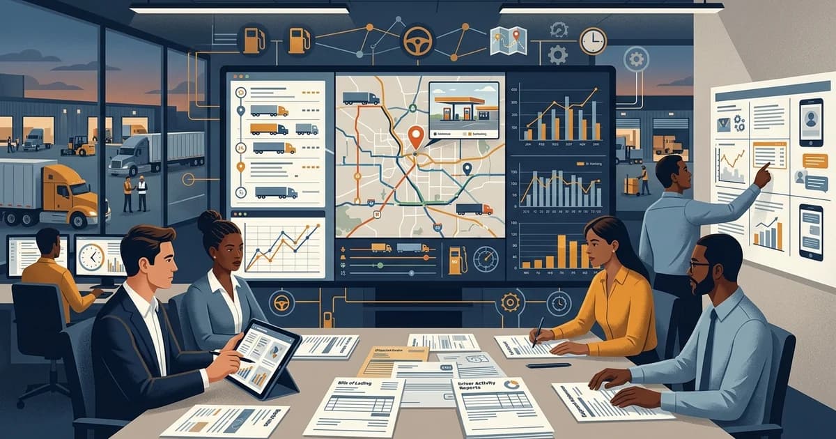 Trucking operations visual for Can Merchant Geography Reliably Screen Fuel Card Exceptions?