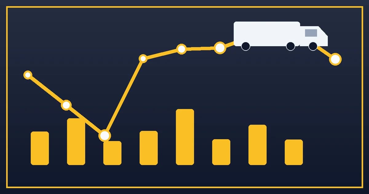 Trucking operations visual for Inventory-to-Sales Ratio for Freight Planning in 2026