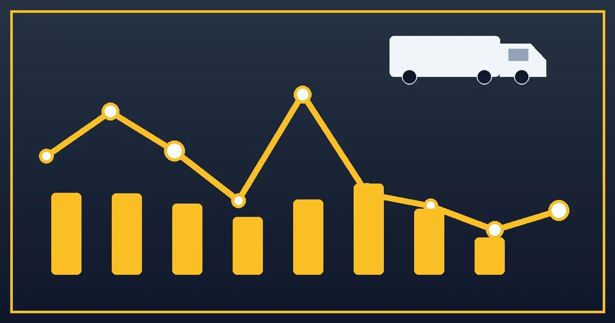 Trucking operations visual for Truck Freight Value by Mode: Reading the 2024 BTS Baseline