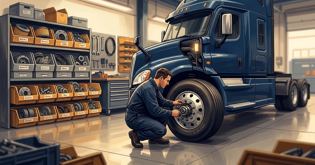 Trucking operations visual for Does a Maintenance Parts Fill Rate Explain Fleet Downtime?