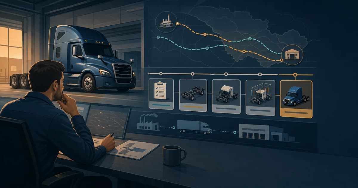 Trucking operations visual for What Does a Truck Vehicle-Acquisition Lead Time Actually Measure?