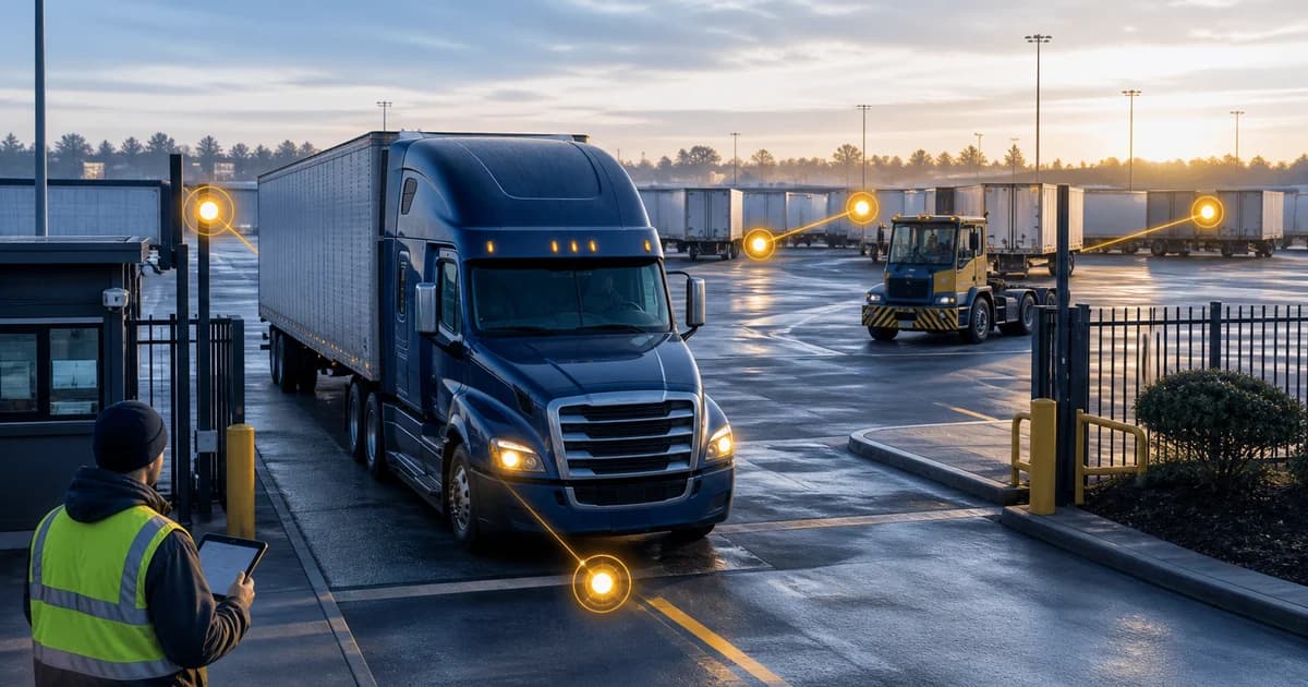 Trucking operations visual for How Should a Carrier Define Yard Dwell Events?