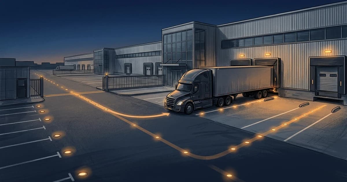 Trucking operations visual for What Event Sequence Best Measures Warehouse Appointment Reliability?