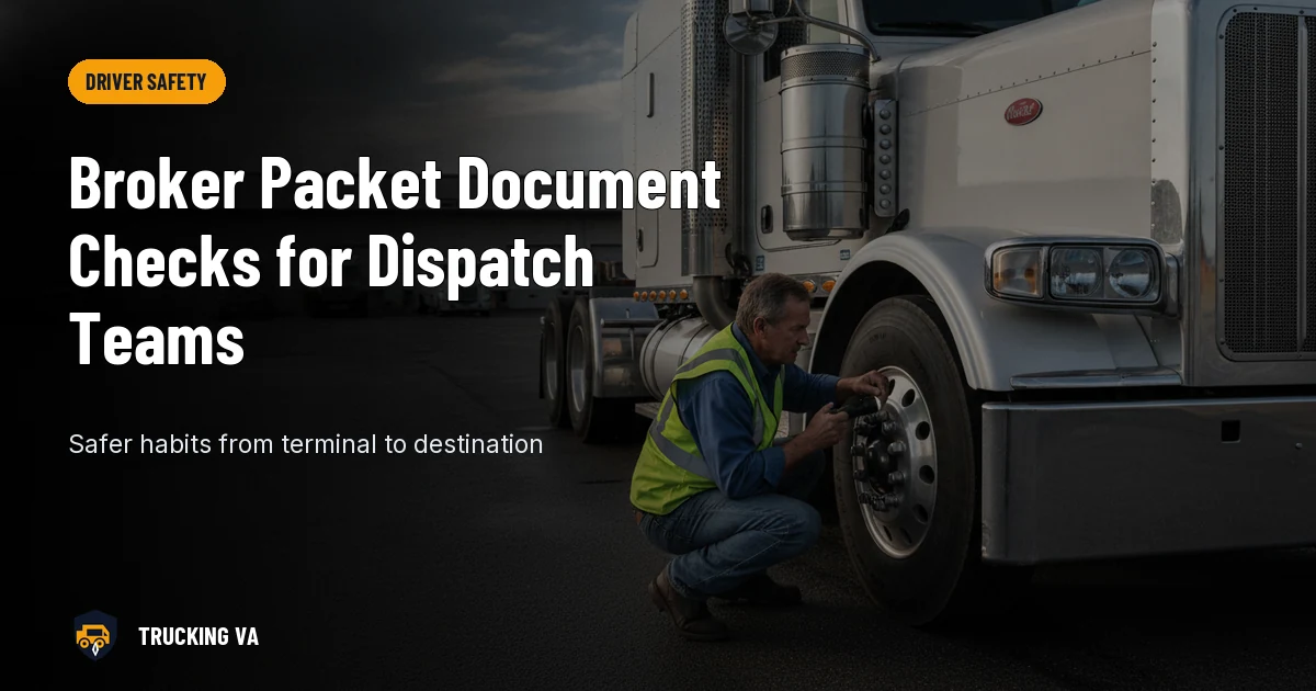 Broker Packet Document Checks for Dispatch Teams trucking guide thumbnail
