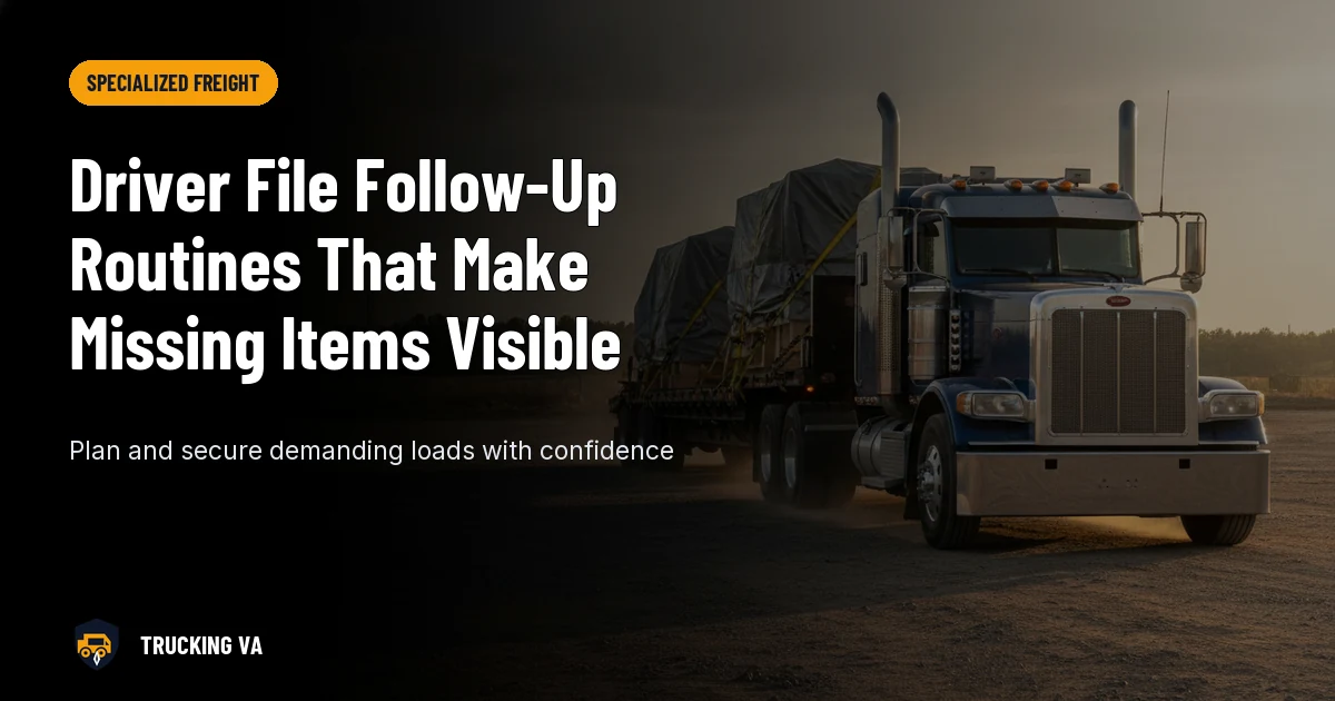 Driver File Follow-Up Routines That Make Missing Items Visible trucking guide thumbnail