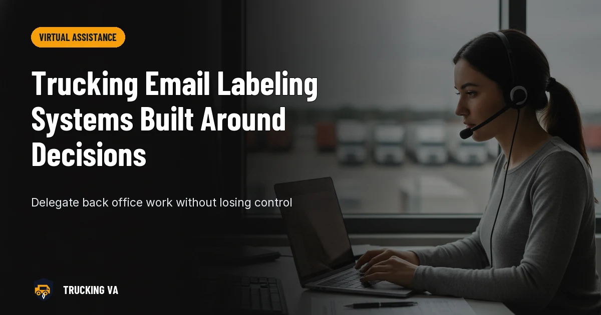 Trucking Email Labeling Systems Built Around Decisions trucking guide thumbnail