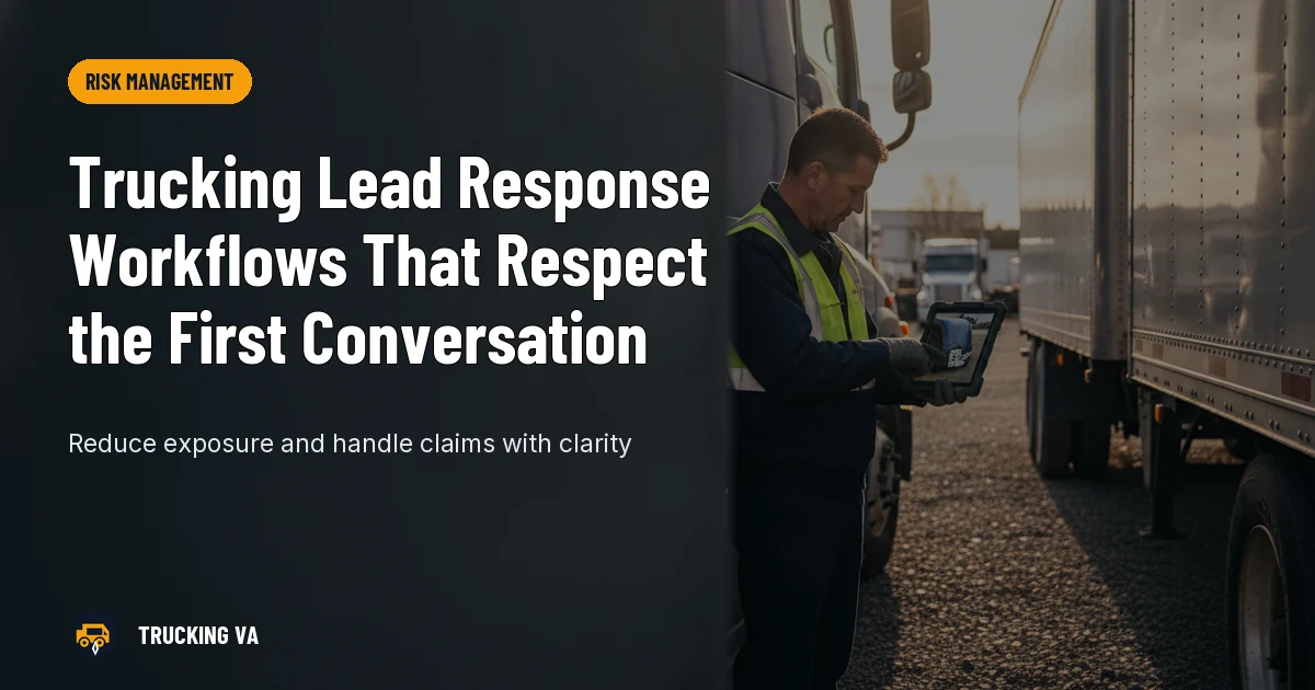 Trucking Lead Response Workflows That Respect the First Conversation trucking guide thumbnail