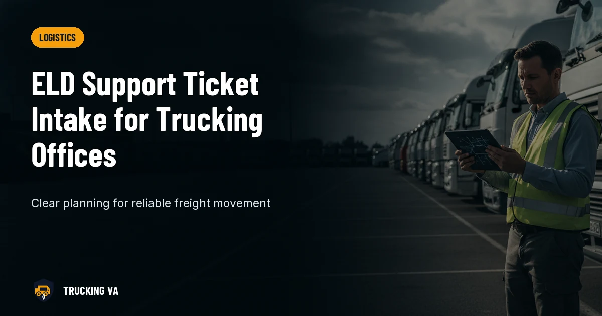 ELD Support Ticket Intake for Trucking Offices trucking guide thumbnail