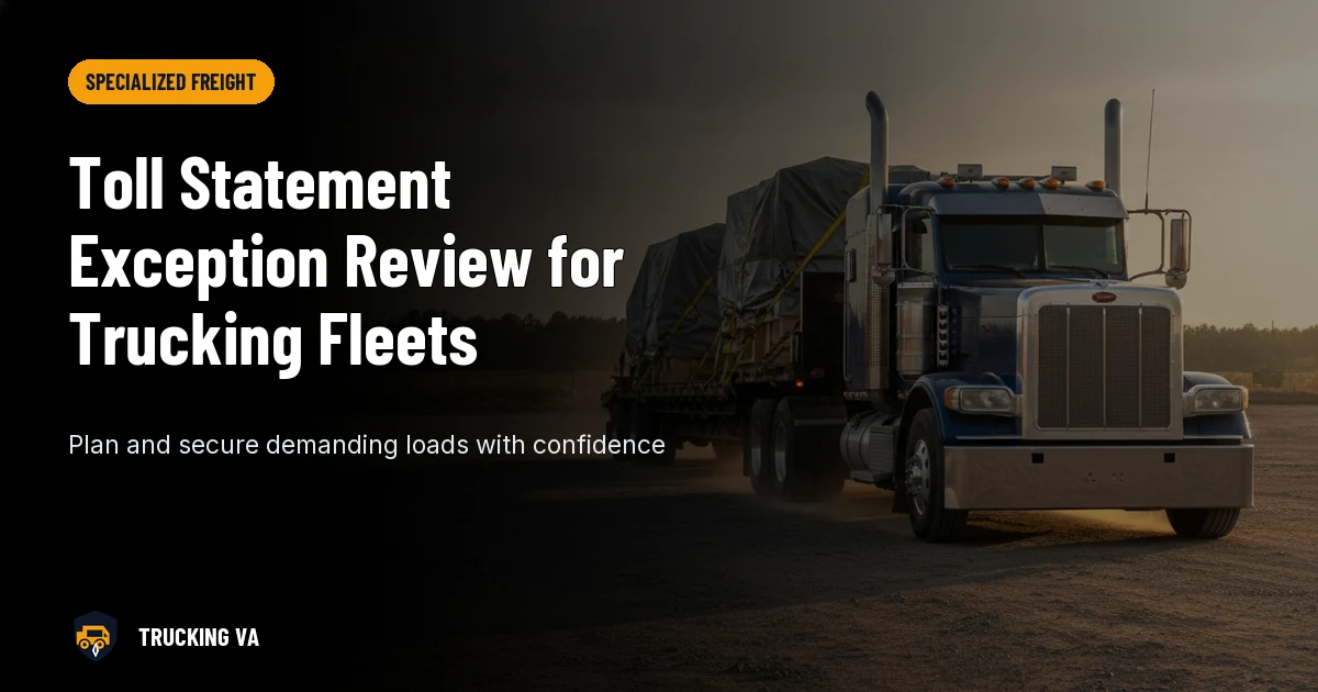 Toll Statement Exception Review for Trucking Fleets trucking guide thumbnail