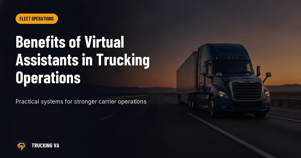 Benefits of Virtual Assistants in Trucking Operations trucking guide thumbnail