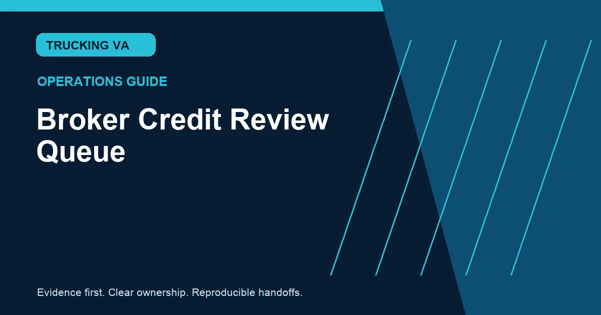 Broker Credit Review Queue trucking guide thumbnail