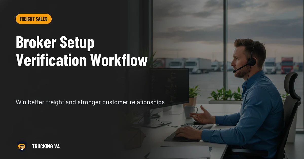 Broker Setup Verification Workflow trucking guide thumbnail