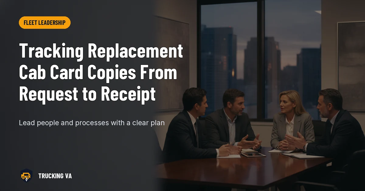 Tracking Replacement Cab Card Copies From Request to Receipt trucking guide thumbnail