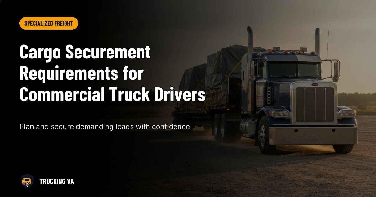 Cargo Securement Requirements for Commercial Truck Drivers trucking guide thumbnail