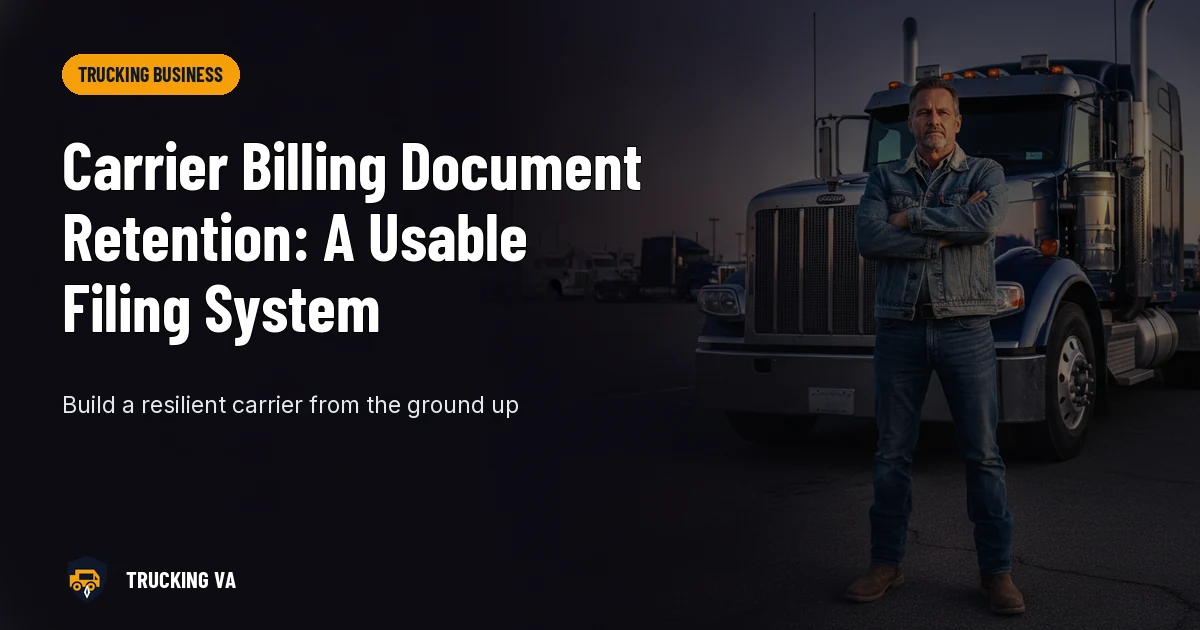 Carrier Billing Document Retention: A Usable Filing System trucking guide thumbnail