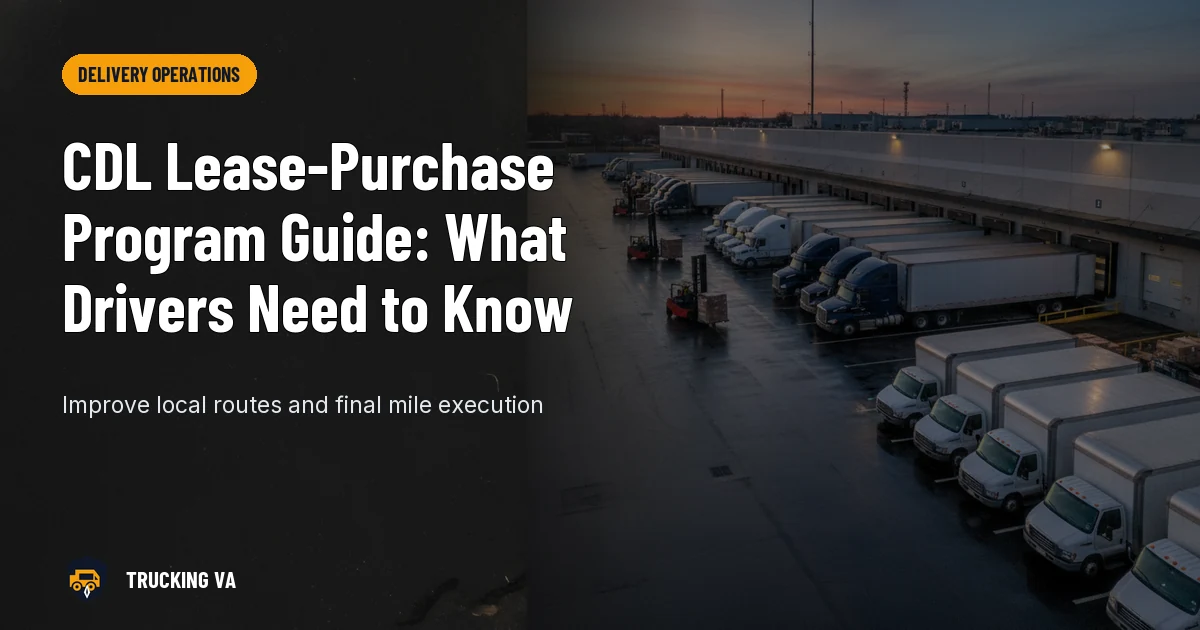 CDL Lease-Purchase Program Guide: What Drivers Need to Know trucking guide thumbnail