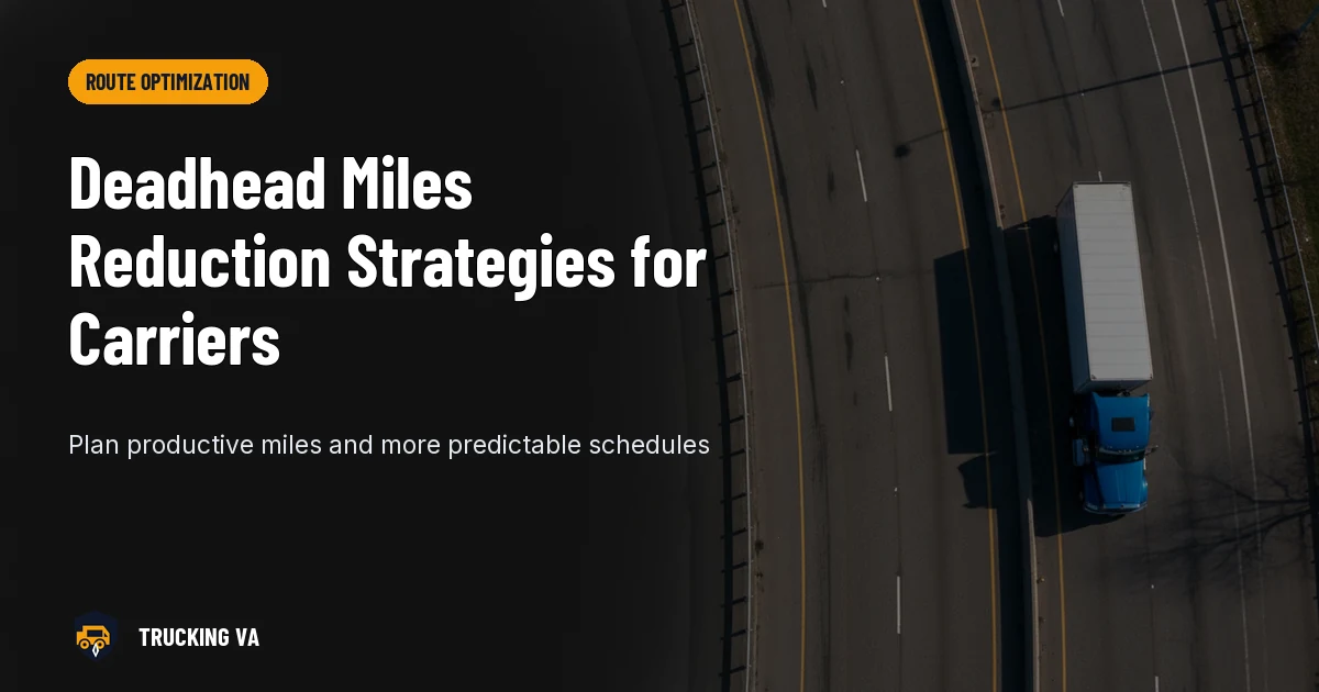 Deadhead Miles Reduction Strategies for Carriers trucking guide thumbnail
