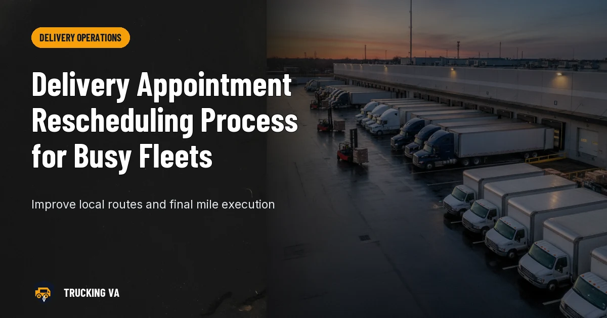 Delivery Appointment Rescheduling Process for Busy Fleets trucking guide thumbnail