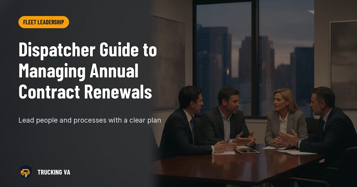 Dispatcher Guide to Managing Annual Contract Renewals trucking guide thumbnail