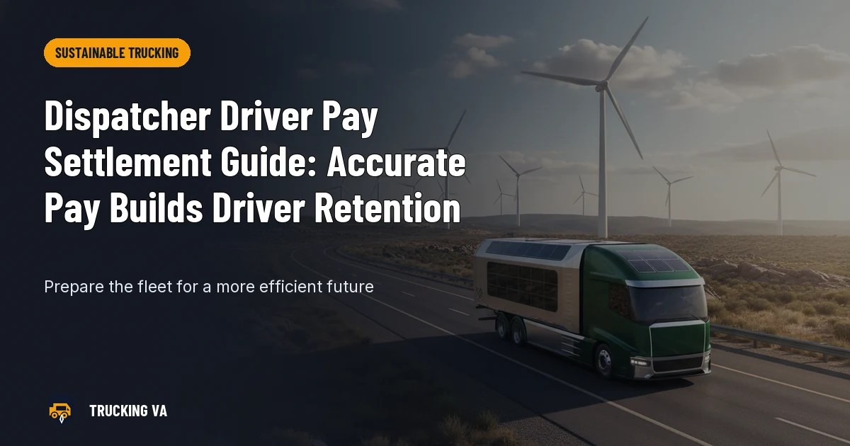 Dispatcher Driver Pay Settlement Guide: Accurate Pay Builds Driver Retention trucking guide thumbnail