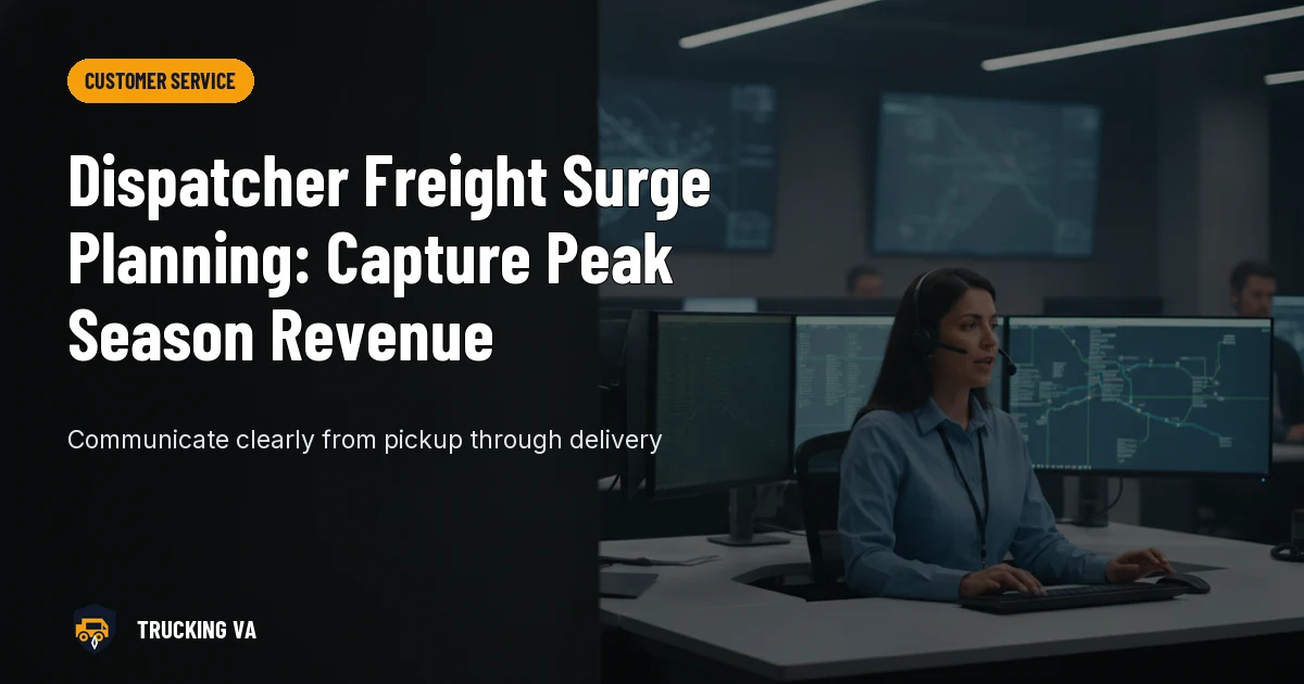 Dispatcher Freight Surge Planning: Capture Peak Season Revenue trucking guide thumbnail