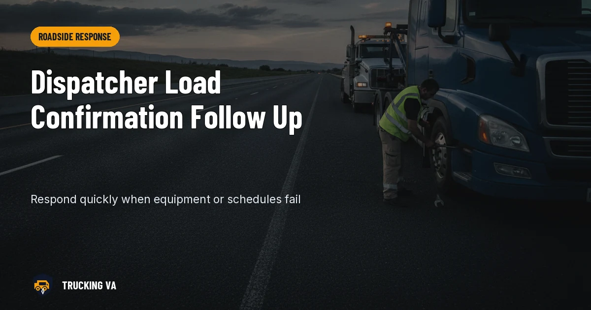 Dispatcher Load Confirmation Follow Up trucking guide thumbnail