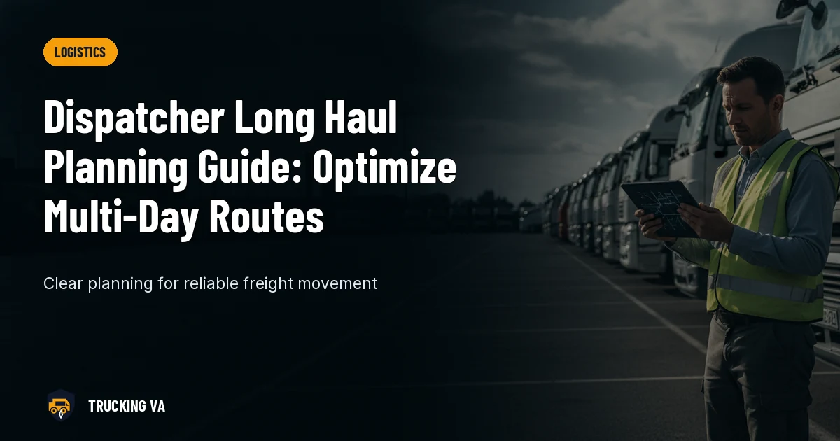 Dispatcher Long Haul Planning Guide: Optimize Multi-Day Routes trucking guide thumbnail